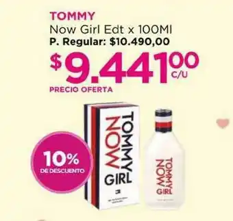 Punto de Salud Tommy Now Girl Edt X 100ml 10% De Descuento oferta