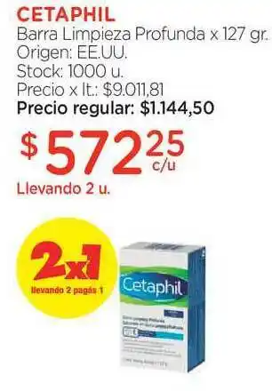 Farmacity Cetaphil Barra Limpieza Profunda oferta