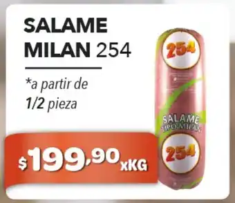 El Milagro Mayorista 254 Salame Milan 1/2 pieza xkg oferta