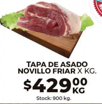 Supermercados Tadicor Tapa De Asado Novillo Friar x kg oferta