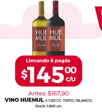 Supermercados Tadicor Vino Huemul x 1.125cc oferta