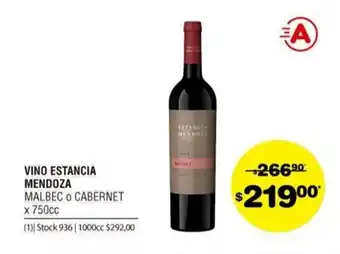 Atomo Conviene Estancia Mendoza Vino x 750cc oferta