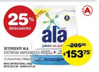 Atomo Conviene Ala Detergente x 800g oferta