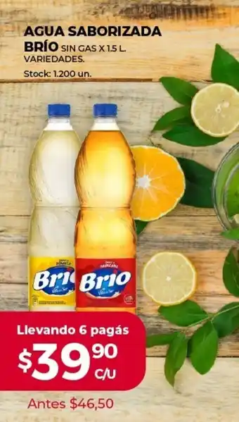 Supermercados Tadicor Agua Saborizada Brío sin Gas x 1.5l oferta