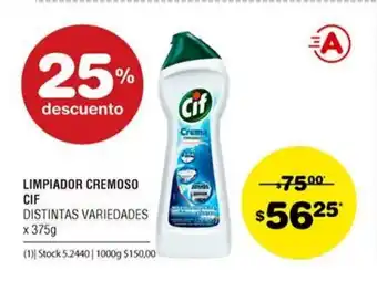 Atomo Conviene Cif Limpiador cremoso x 375g oferta