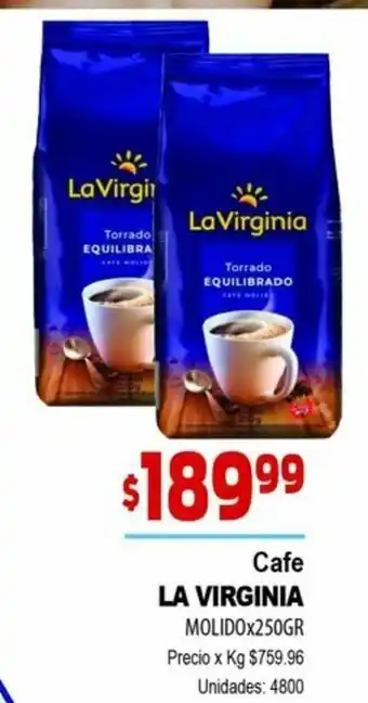 Supermercados Top La Virginia Cafe Molido x 250gr oferta