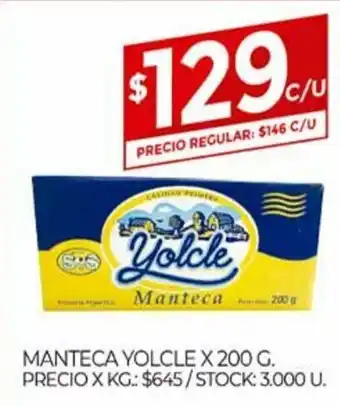 Supermercados DIA Yolcle Manteca x 200g oferta