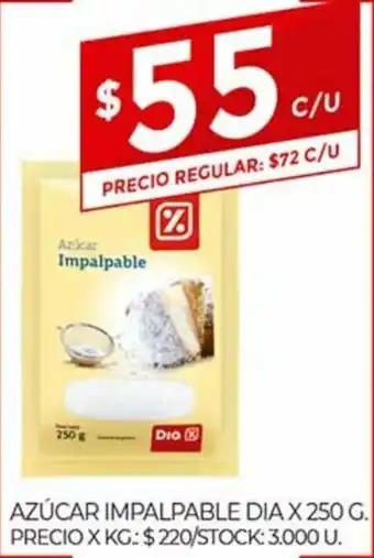 Supermercados DIA Impalpable Azucar Dia x 250g oferta