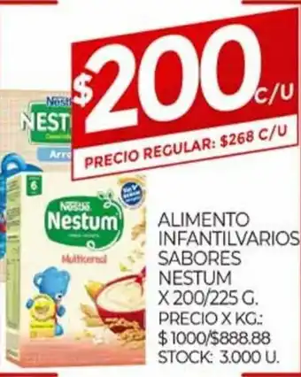 Supermercados DIA Nestum Alimento Infantilvarios Sabores x 200/225g oferta