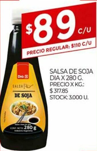 Supermercados DIA Salsa De Soja Dia x 280g oferta