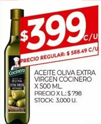 Supermercados DIA Cocinero Aceite Oliva Extra Virgen x 500ml oferta