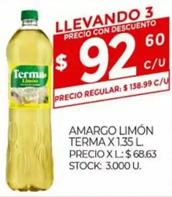 Supermercados DIA Amargo Limón Terma x 1.35l oferta