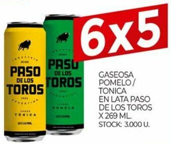 Supermercados DIA Gaseosa Pomelo/Tonica En Lata Paso De Los Toros x 269ml oferta