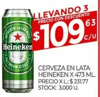 Supermercados DIA Heineken Cerveza En Lata x 473ml oferta