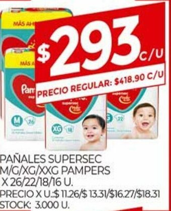 Supermercados DIA Pañales Supersec oferta