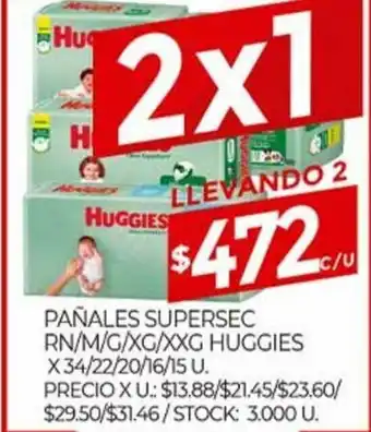 Supermercados DIA Pañales Supersec oferta