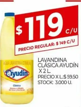 Supermercados DIA Ayudin Lavandina Clásica Ayúdin x 2l oferta
