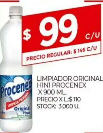 Supermercados DIA Procenex Limpiador Original H1in1 x 900ml oferta
