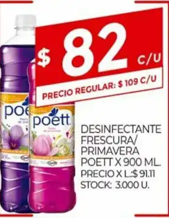Supermercados DIA Poett Desinfectante Frescura/Primavera x 900ml oferta