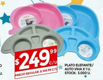 Supermercados DIA Plato Elefante Auto Viha x 1u oferta
