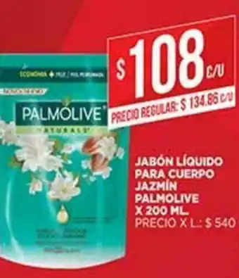 Supermercados DIA Palmolive Jabón Líquido Para Cuerpo Jazmín x 200ml oferta
