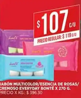 Supermercados DIA Jabón Multicolor/Esencia de Rosas x 270g oferta