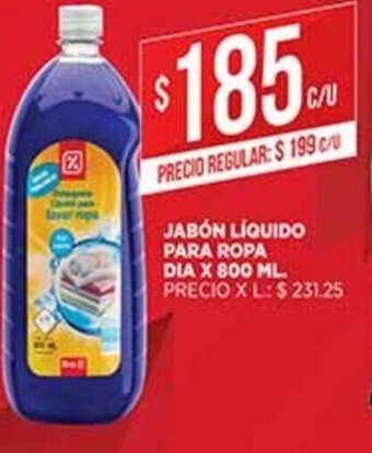 Supermercados DIA Jabon Liquido Para Ropa Dia x 800ml oferta