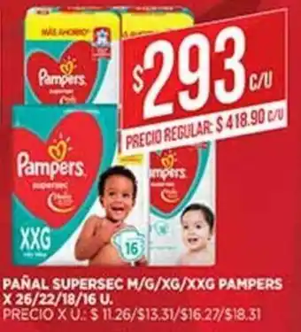 Supermercados DIA Pampers Pañal Supersec oferta