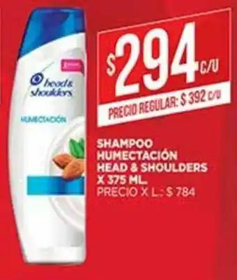 Supermercados DIA Head & Shoulders Shampoo Humectacion x 375ml oferta