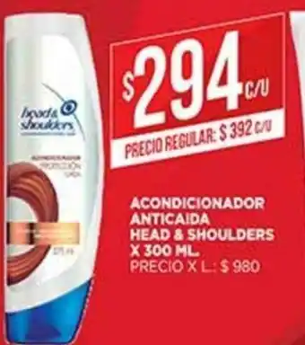 Supermercados DIA Head & Shoulder Acondicionador Anticaida x 300ml oferta