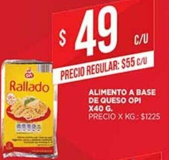 Supermercados DIA Alimento A base De Queso Opi x 40g oferta