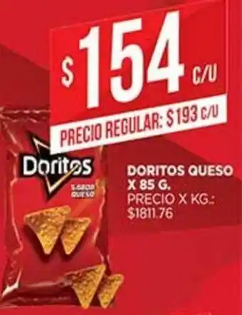 Supermercados DIA Doritos queso x85gr oferta