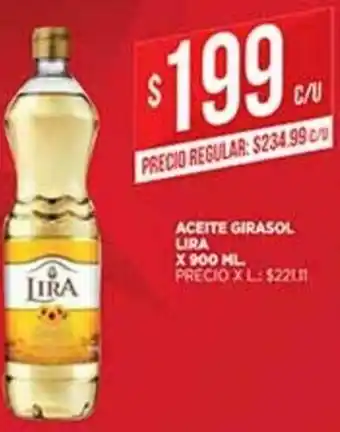 Supermercados DIA Lira Aceite Girasol x 900ml oferta