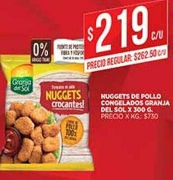 Supermercados DIA Nuggets De Pollo Congelados Granja Del Sol x 300g oferta