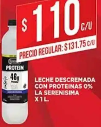 Supermercados DIA La Serenisima Leche Descremada Con Proteinas 0% x 1l oferta