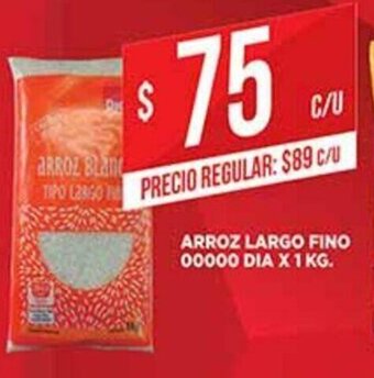 Supermercados DIA Arroz Largo Fino 00000 Dia x 1kg oferta