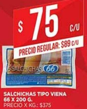 Supermercados DIA Salchichas Tipo Viena 66 x 200g oferta