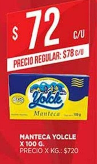 Supermercados DIA Manteca Yolcle x 100g oferta