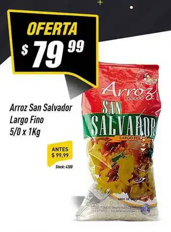 Supermercados Comodin Arroz San Salvador Largo Fino 5/0 x 1kg oferta