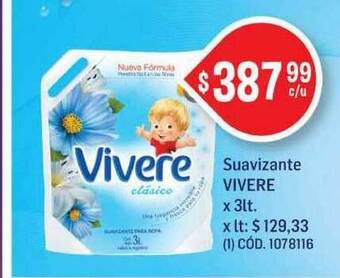 Makro Suavizante Vivere x 3lt oferta