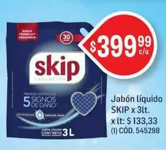 Makro Jabón Liquido Skip x 3lt oferta