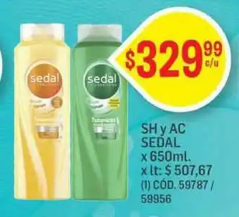 Makro Sh Y Ac Sedal x 650ml oferta