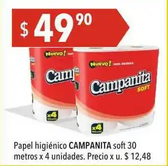 Hergo Papel Higiénico Campanita Soft 30 Metros oferta