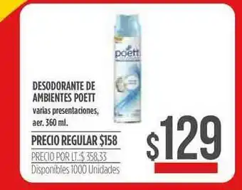 Supermercados Vea Desodorante Ambientes Poett 360ml oferta