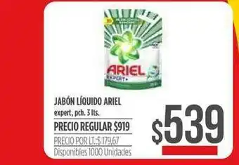 Supermercados Vea Ariel Expert Jabón Liquido 3lts oferta