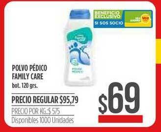 Supermercados Vea Polvo Pédico Family Care 120grs oferta