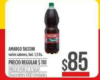 Supermercados Vea Amargo Tacconi Varios Sabores 1,5lts oferta