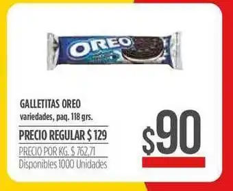 Supermercados Vea Galletitas Oreo Variedades 118grs oferta