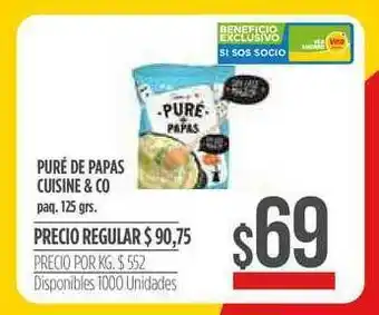 Supermercados Vea Puré De Papas Cuisine & Co 125grs oferta