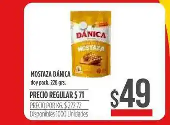 Supermercados Vea Mostaza Danica Doy Pack 220grs oferta
